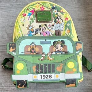 NWOT Loungefly Disney Mickey & Friends Jungle Safari Mini Backpack
